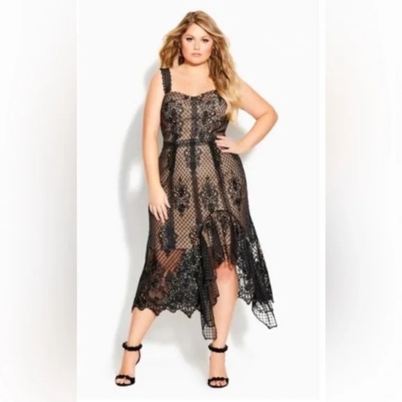City Chic Dresses & Skirts - Glamorous Lace Dress (NWT)